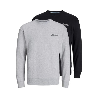 блуза,мъжки,пуловери,jack,&,jones,beau,plus,sweatshirt,2,units,grey