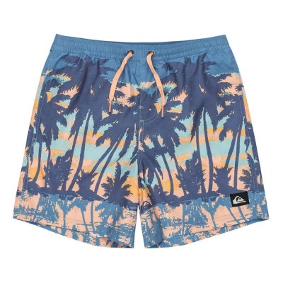 бански,гащета,детски,бански,костюми,quiksilver,everyday,straight,volley14,swimming,shorts,coronet,blue,tropicamo,(blue)