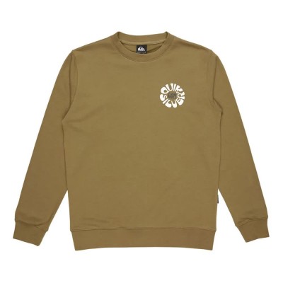 блуза,мъжки,пуловери,quiksilver,graphic,mix,sweatshirt,brown