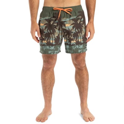 бански,гащета,мъжки,бански,костюми,quiksilver,everyday,straight,volley,15´´,swimming,shorts,grape,leaf,tropicamo,(multicolor)