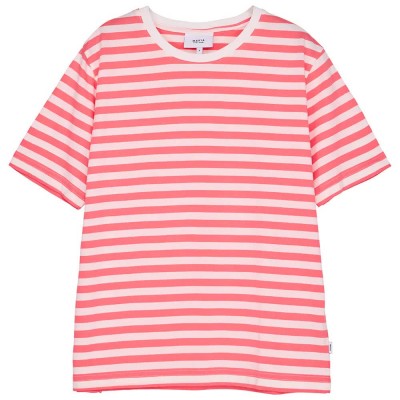 тениска,дамски,тениски,makia,verkstad,short,sleeve,t,shirt,coral,off,white,(red)