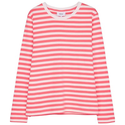 тениска,дамски,тениски,makia,verkstad,long,sleeve,t,shirt,red,(coral,off,white)