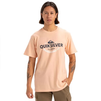 тениска,мъжки,тениски,quiksilver,typed,out,short,sleeve,t,shirt,orange,pink,(peach,parfait)