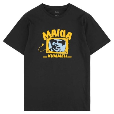 тениска,мъжки,тениски,makia,kyllä,lähtee,short,sleeve,t,shirt,black