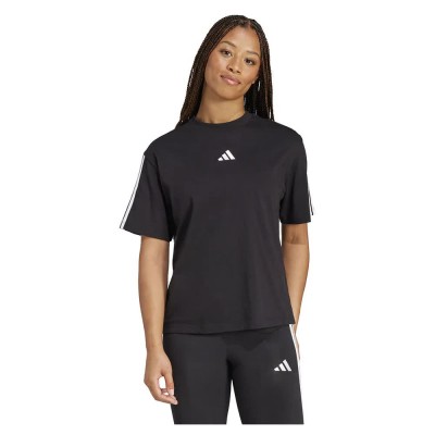 тениска,дамски,тениски,adidas,essentials,3,stripes,boyfriend,short,sleeve,t,shirt,black,(black,white)