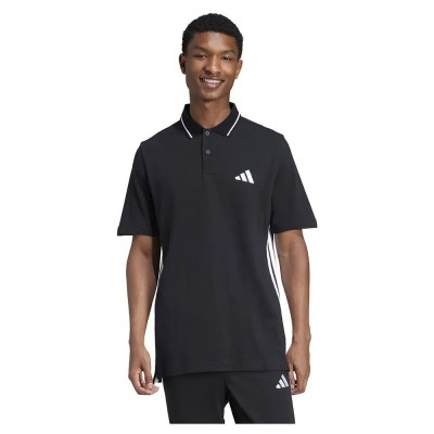 мъжки,блузи,с,яка,adidas,essentials,3,stripes,piqué,short,sleeve,polo,black