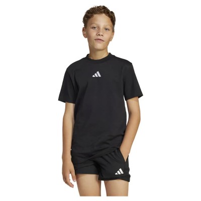 тениска,детски,тениски,adidas,essentials,short,sleeve,t,shirt,black,white,(black)