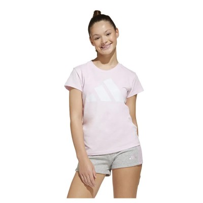 тениска,детски,тениски,adidas,essentials,short,sleeve,t,shirt,clear,pink,white,(pink)
