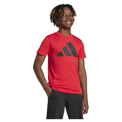 тениска,детски,тениски,adidas,essentials,short,sleeve,t,shirt,pure,ruby,black,2,(red)