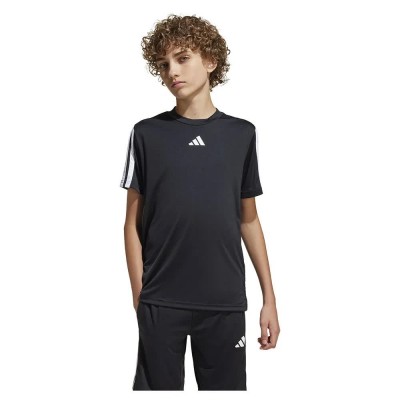 тениска,детски,тениски,adidas,train,essentials,3,stripes,short,sleeve,t,shirt,black,white,(black)