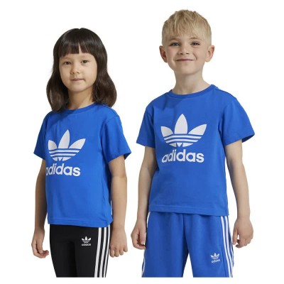 тениска,детски,тениски,adidas,originals,adicolor,trefoil,short,sleeve,t,shirt,blue