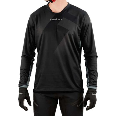блуза,с,дълъг,ръкав,мъжки,тениски,дамски,тениски,hebo,tech,long,sleeve,jersey,black,(black)