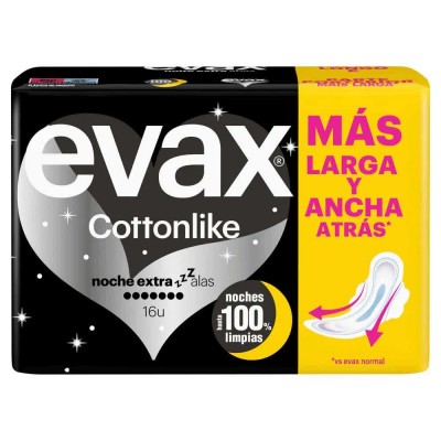 хигиена,тяло,evax,extra,wings,cottonlike,night,compresses,16,units,clear,(multicolor)