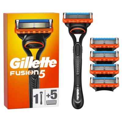 бръснене,gillette,fusion5,+,rec,razor,5,units,orange,(multicolor)