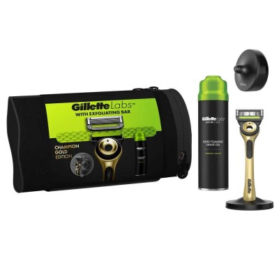бръснене,gillette,labs,1up,g+gel,labs,razor,198ml,golden,(multicolor)