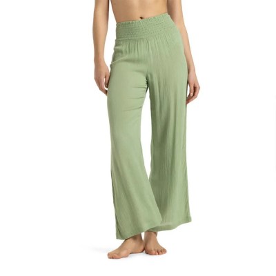 панталони,дамски,панталони,roxy,along,the,beach,coverup,pants,basil,(green)