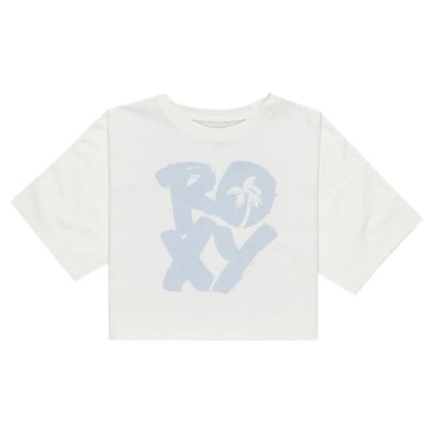тениска,детски,тениски,roxy,boxy,crop,started,short,sleeve,t,shirt,white,(egret)