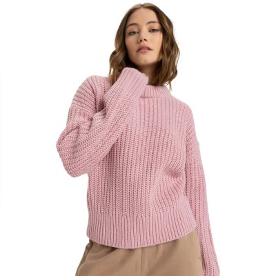 футболна,фланелка,дамски,блузи,roxy,coming,home,sweatshirt,pink