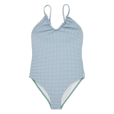 бански,костюм,детски,бански,костюми,roxy,gingham,rg,swimsuit,blue