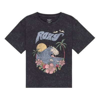 тениска,детски,тениски,roxy,gone,to,california,short,sleeve,t,shirt,phantom,(black)