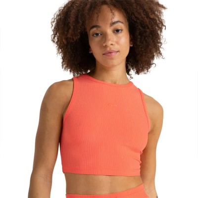 тениска,дамски,топове,roxy,rise,&,vibe,rib,2,sleeveless,t,shirt,emberglow,(orange)