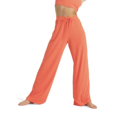 анцуг,дамски,панталони,roxy,rise,&,vibe,rib,wide,leg,sweat,pants,orange
