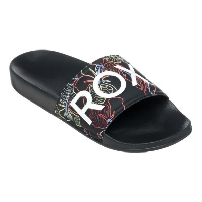 дамски,сандали,и,чехли,roxy,slippy,ii,slides,black,multi,camo,(black)