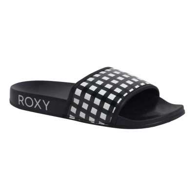 дамски,сандали,и,чехли,roxy,slippy,iv,slides,black,(black,white,checker)