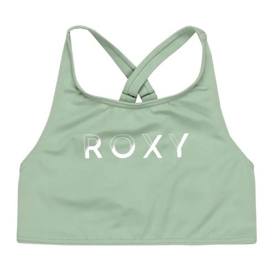 детски,бански,костюми,roxy,solid,active,rg,crop,top,bikini,green