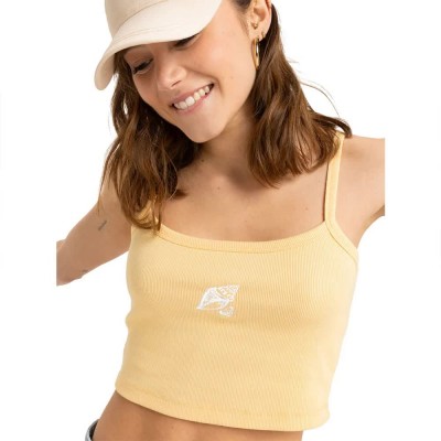тениска,дамски,топове,roxy,summer,soul,cami,sleeveless,t,shirt,yellow,(impala)