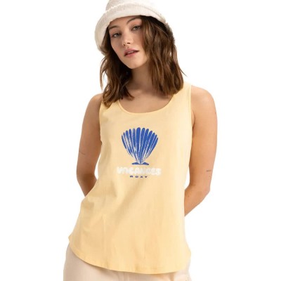 тениска,дамски,тениски,roxy,surfclassic,organic,sleeveless,t,shirt,yellow,(impala)