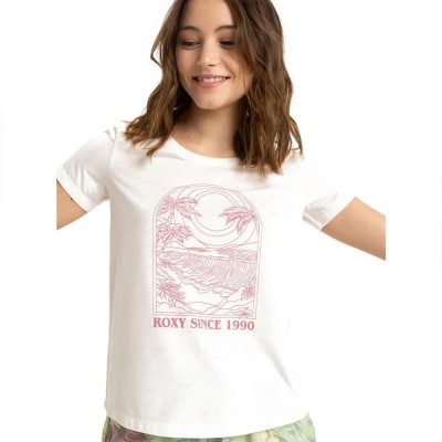 тениска,дамски,тениски,roxy,surfclassic,ss,short,sleeve,t,shirt,white,(egret)