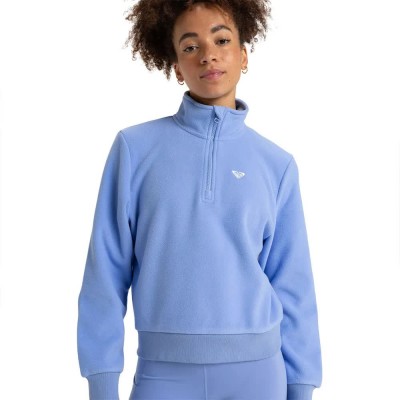 блуза,дамски,блузи,roxy,waves,of,warmth,half,zip,sweatshirt,blue