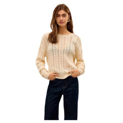 блуза,дамски,пуловери,дамски,плетени,дрехи,vero,moda,newverena,sweater,beige,(birch)