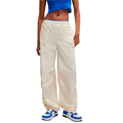 панталони,дамски,панталони,hugo,hafisa,1daggy,fit,blue,pants,open,white,(beige)