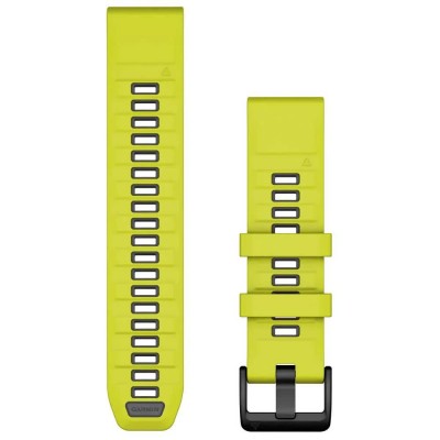 други,аксесоари,garmin,quickfit®,22,silicone,strap,amp,yellow,graphite,(yellow)