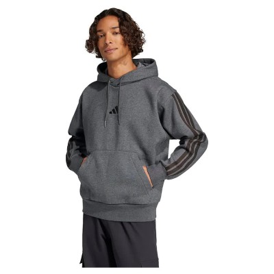 суичър,мъжки,пуловери,adidas,essentials,3,stripes,fleece,hoodie,grey,(dark,grey,heather,black)