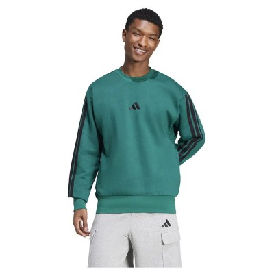 поларена,блуза,мъжки,пуловери,adidas,essentials,3,stripes,fleece,sweatshirt,collegiate,green,black,(green)