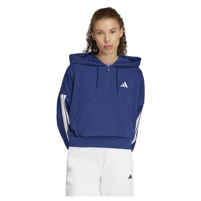 суичър,дамски,блузи,adidas,essentials,3,stripes,french,terry,hoodie,blue