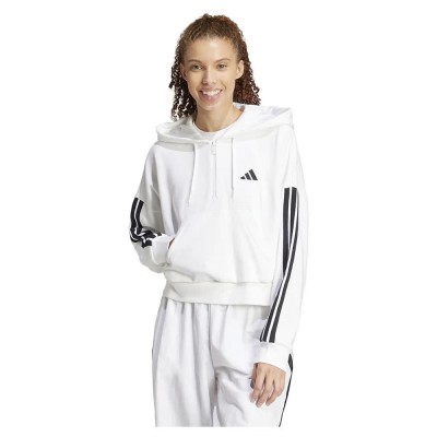 суичър,дамски,блузи,adidas,essentials,3,stripes,french,terry,hoodie,white