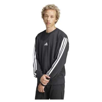 блуза,мъжки,пуловери,adidas,essentials,3,stripes,french,terry,sweatshirt,black