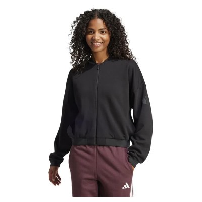 яке,дамски,анцузи,adidas,essentials,contemporary,logo,bomber,tracksuit,jacket,black,(black)
