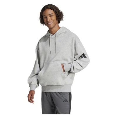 суичър,мъжки,пуловери,adidas,essentials,loose,fit,3,bar,logo,french,terry,hoodie,medium,grey,heather,black,(grey)