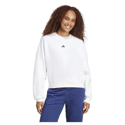 блуза,дамски,блузи,adidas,essentials,small,logo,feelcozy,sweatshirt,white,black,(white)