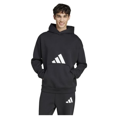 суичър,мъжки,пуловери,adidas,future,icons,3,bar,logo,hoodie,black