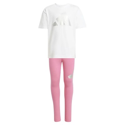 анцуг,детски,анцузи,adidas,seasonal,essentials,glam,cotton,tracksuit,white,silver,met,(white)