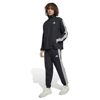 анцуг,мъжки,анцузи,adidas,sportswear,basic,3,stripes,woven,tracksuit,black,(black)