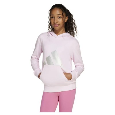 суичър,детски,блузи,adidas,seasonal,essentials,glam,cotton,hoodie,clear,pink,silver,met,(pink)