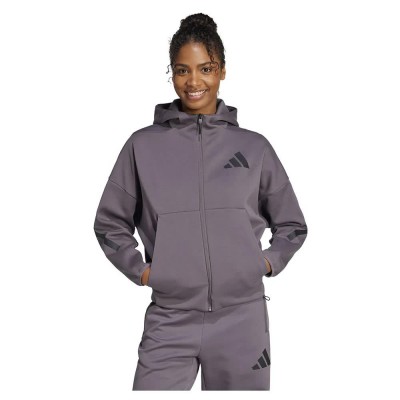 блуза,дамски,блузи,adidas,z.n.e,full,zip,sweatshirt,grey,strata,(grey)