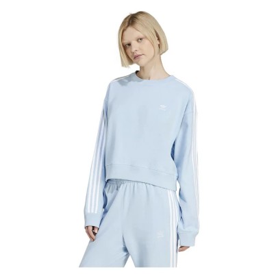 блуза,дамски,блузи,adidas,originals,adicolor,3,stripes,cropped,sweatshirt,blue
